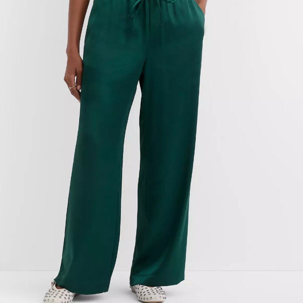 LOFT Sawyer Pull On Pants in Satin